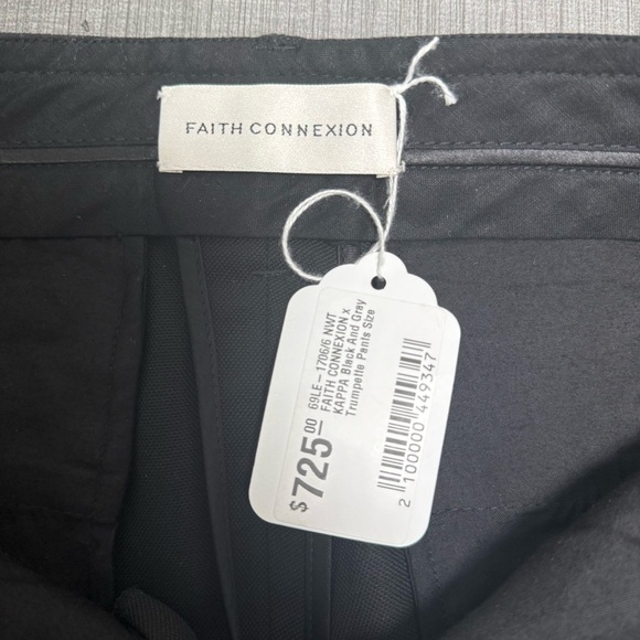 NWT Faith Connection Black Trouser Pants Size 2/0 French 34 - Picture 6 of 8